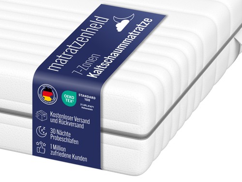 Kaltschaummatratze zonen - kaltschaummatratze, 7-zonen